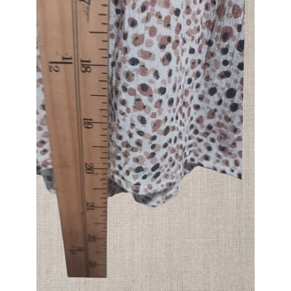 Japna Womens Sleeveless Tiered Leopard Print Blouse Size Small - Picture 4 of 6